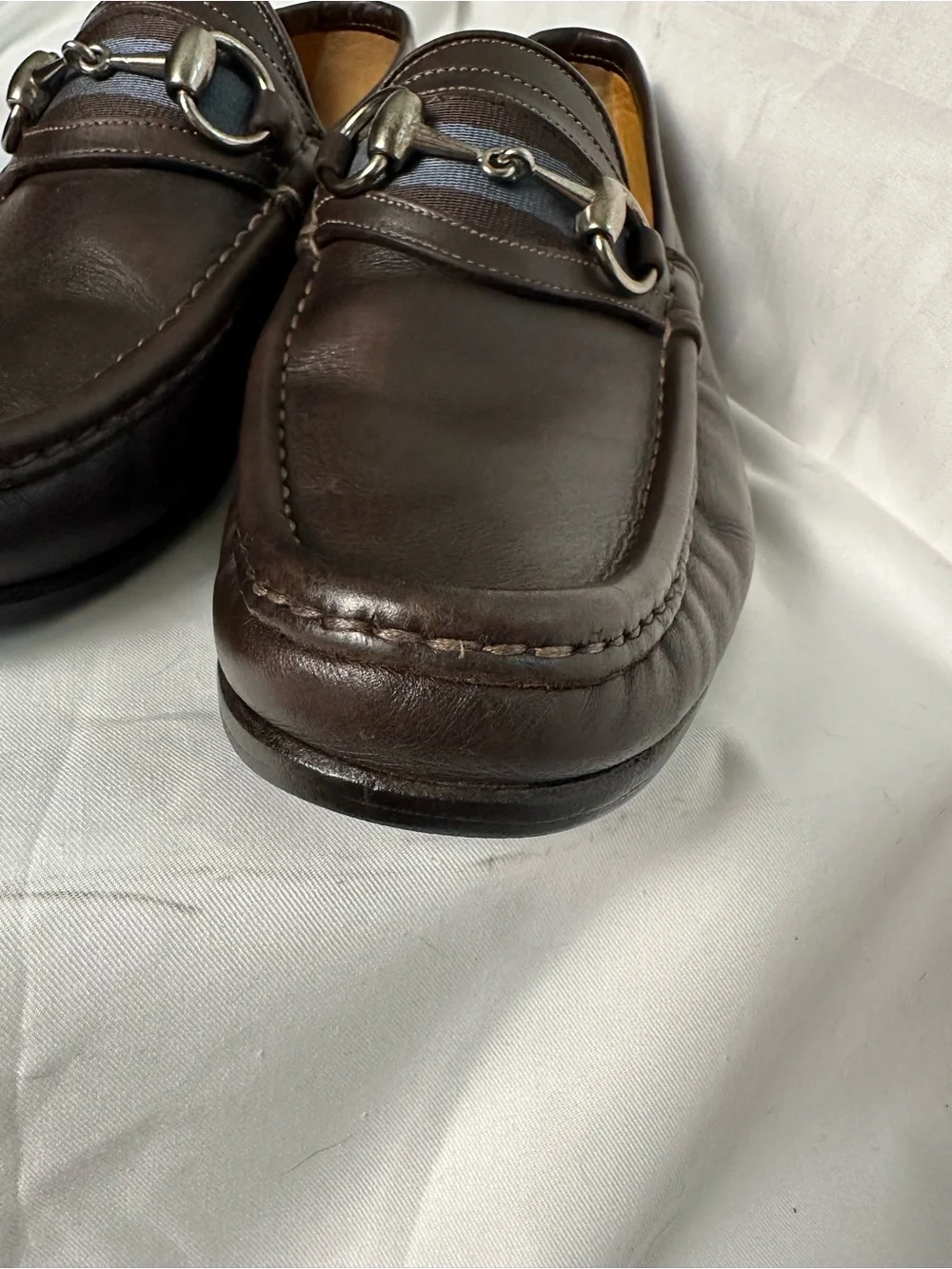 Gucci Horsebit Loafers Men’s 6D Dark Brown Leather Excellent